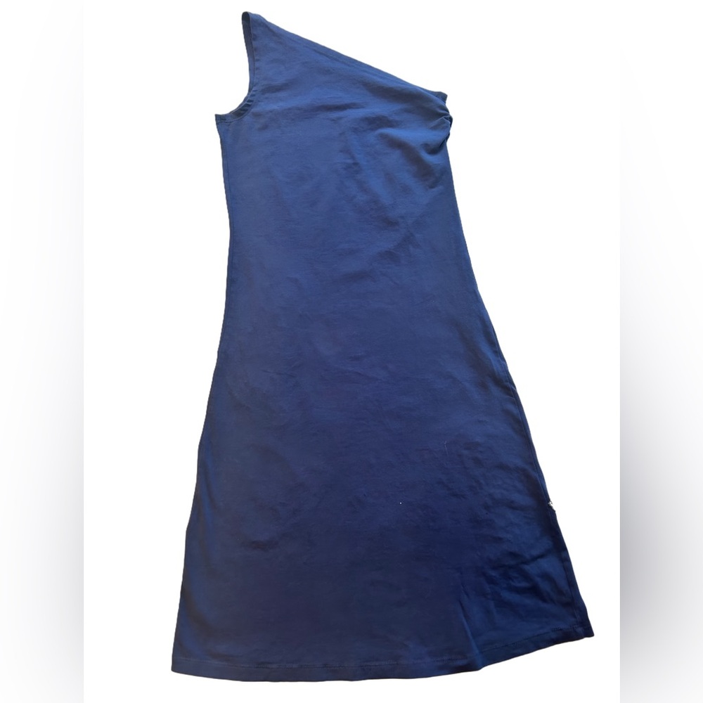 Synergy Blue One-Shoulder Dress - Picture 2 of 8